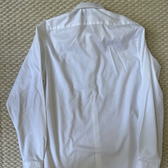 Michael Kors Boys Button Up Long Sleeve White Cotton Dress Shirt Size 20 - Picture 4 of 6